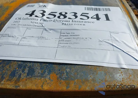 2013 Nissan Pathfinder Sl from USA, damaged, VIN 5N1AR2MN3DC689415